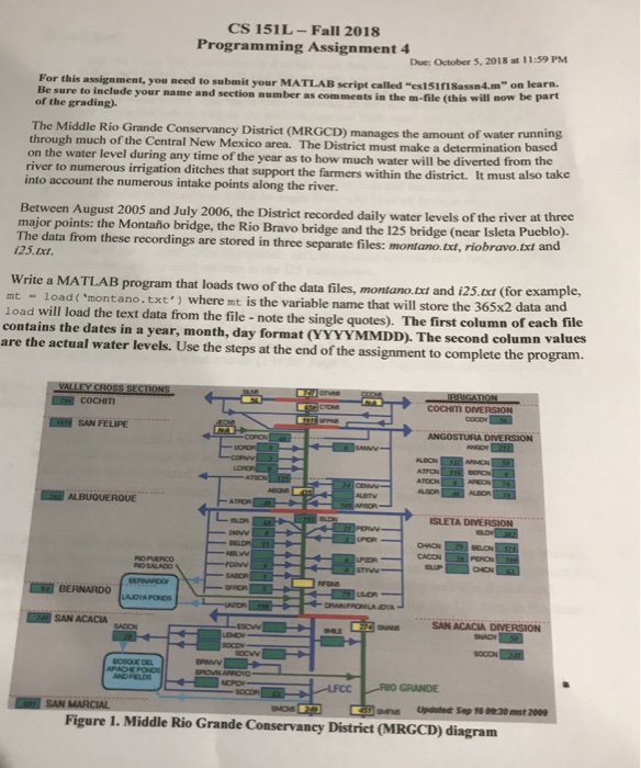  CS 151L-Fall 2018 Programming Assignment 4 Due: October 5, 2018 at