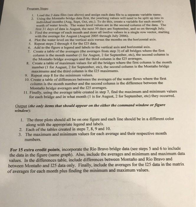 11:59 PM For this assignment, you need to submit your MATLAB script