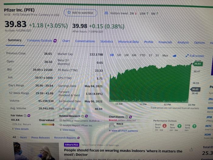 histone retums for various asset dasses Step one is to calculate the