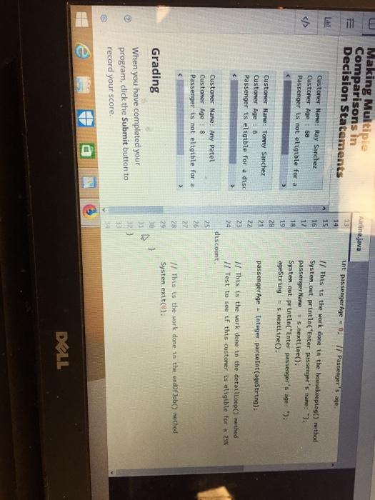 25% discount. 4 inport java. util.Scanner; 6 public class Atrltne 8 public