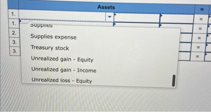 adjusting entry for the trading securities' portfolio and the January 3 entry