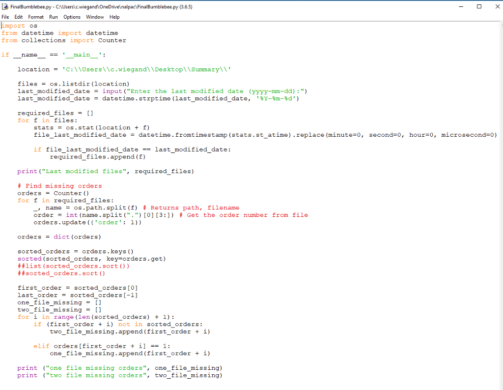 Hello, I Have a python 3 script that I've had some people