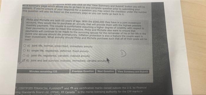  when you click on the 'View Summary and Submit button you