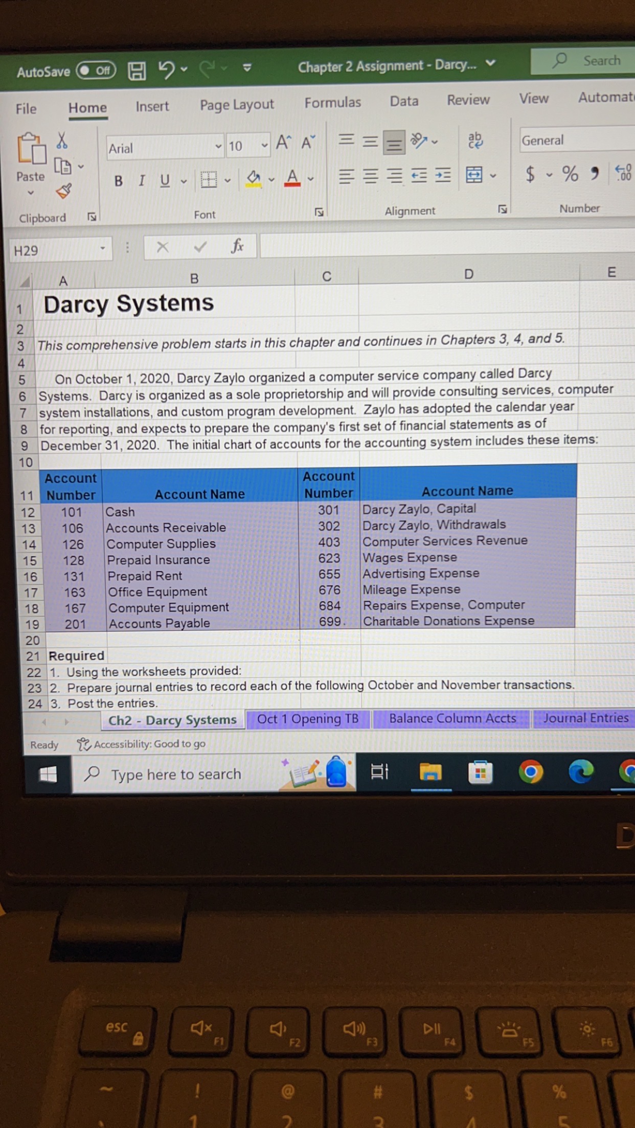  This comprehensive problem starts in this chapter and continues in Chapters