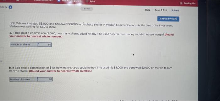  wabin 41egistrati ork 12 Saved Help Save & Exit Submit Check