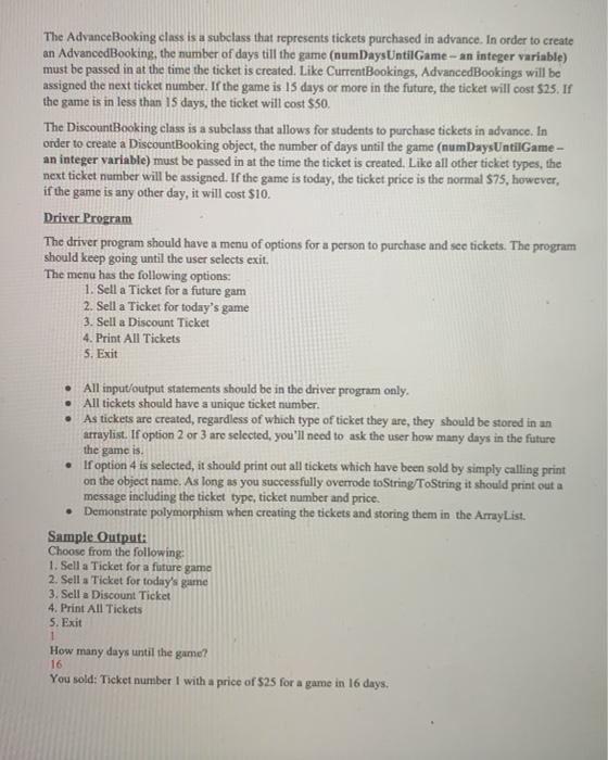 classes 3. Polymorphism Objective: Consider the scenario at a high school football