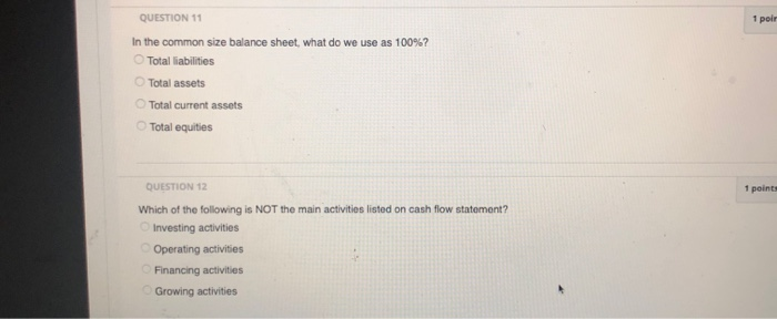 net O Current assets / current liabilities Current assets + current liabilities