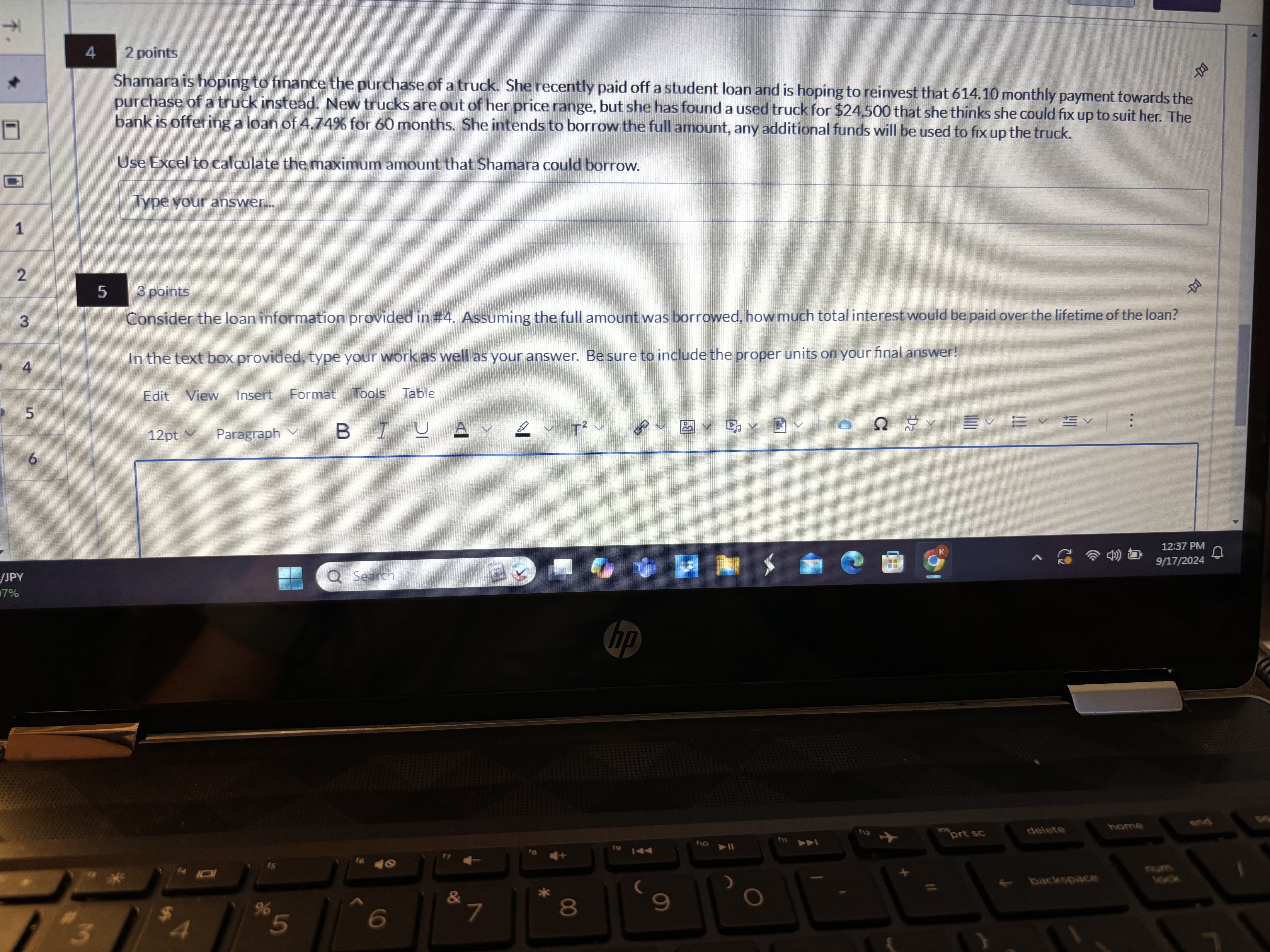  I need help with 4 and 5. 