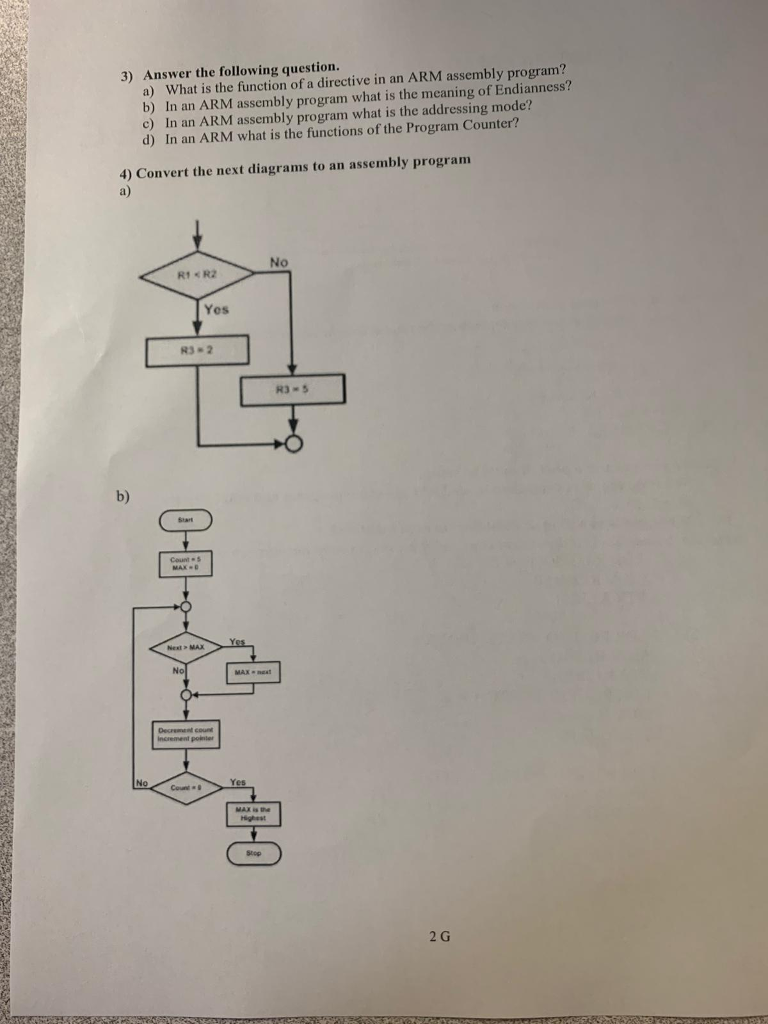  3) Answer the following question. a) What is the function of
