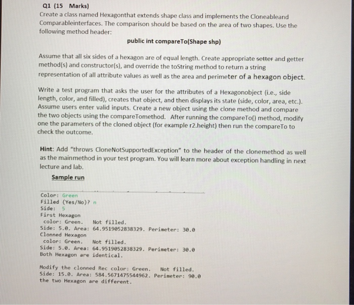 // attributes private String color; private boolean filled; : @param color *