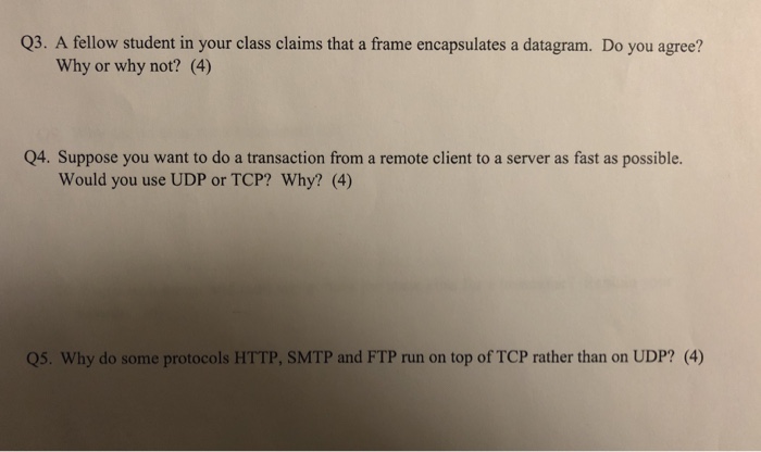  I need a answer for question number 3 and 5 thanks.