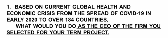 answer the question using Apple company as project 1. BASED ON CURRENT