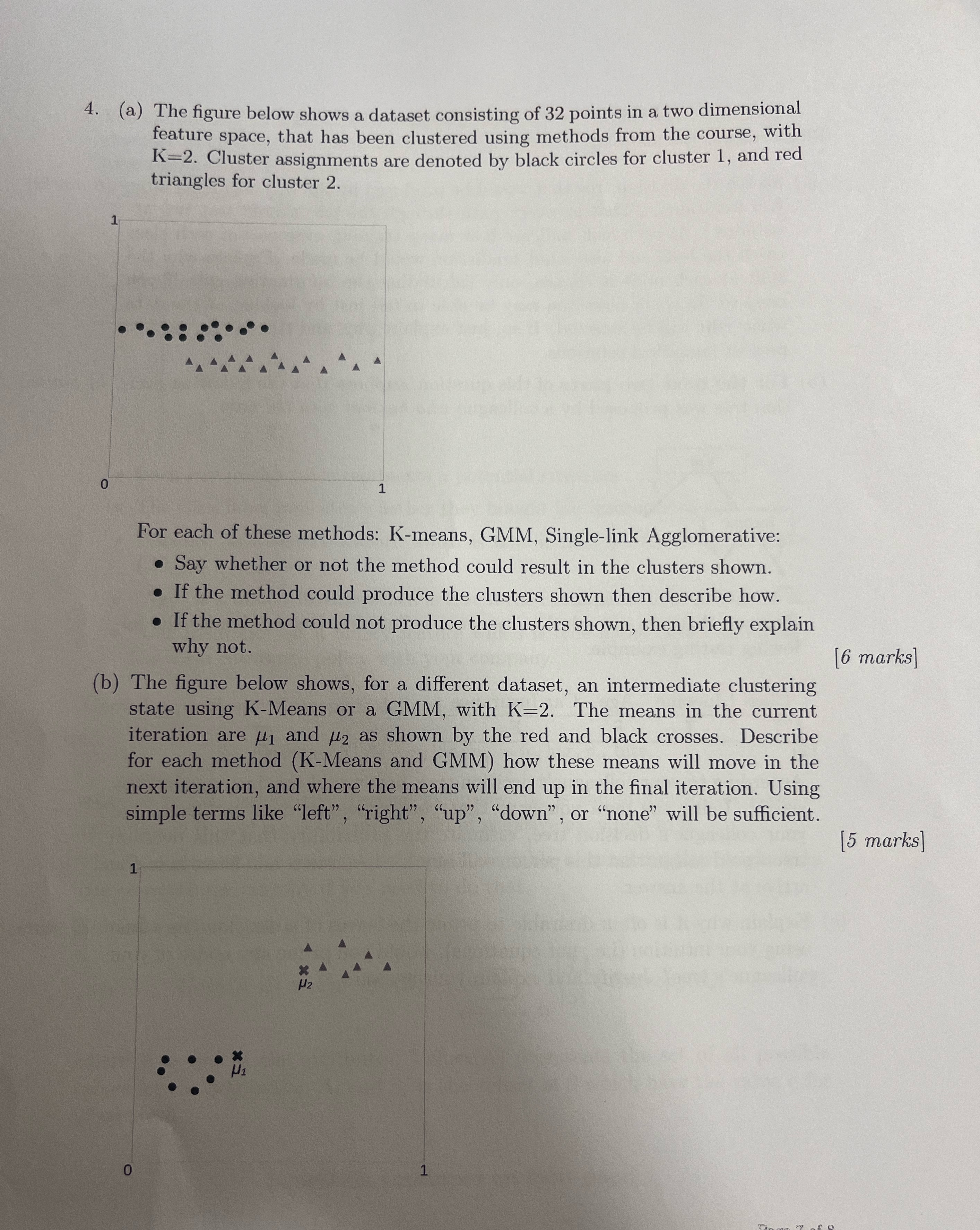  (a) The figure below shows a dataset consisting of 32 points