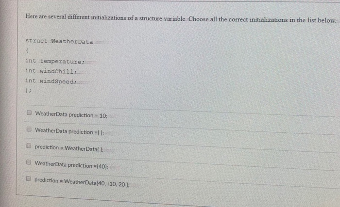 int i double d; class myClass int i double di mystruct ai
