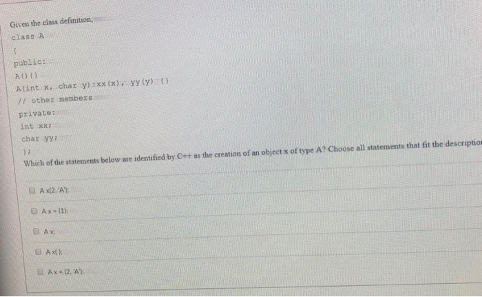 a.i3 myclass bi O The code will not compile since there is