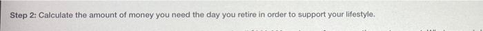 i need help with coming up withan example Step 2: Calculate the