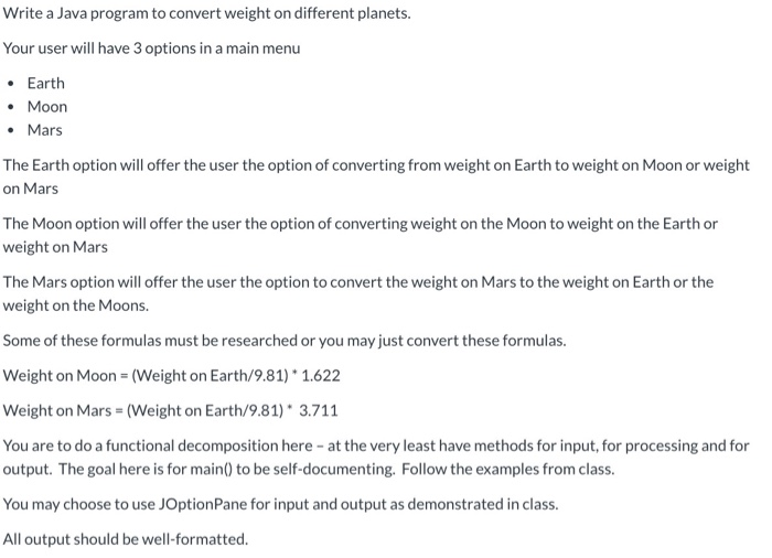  This is in Introductory Java Write a Java program to convert