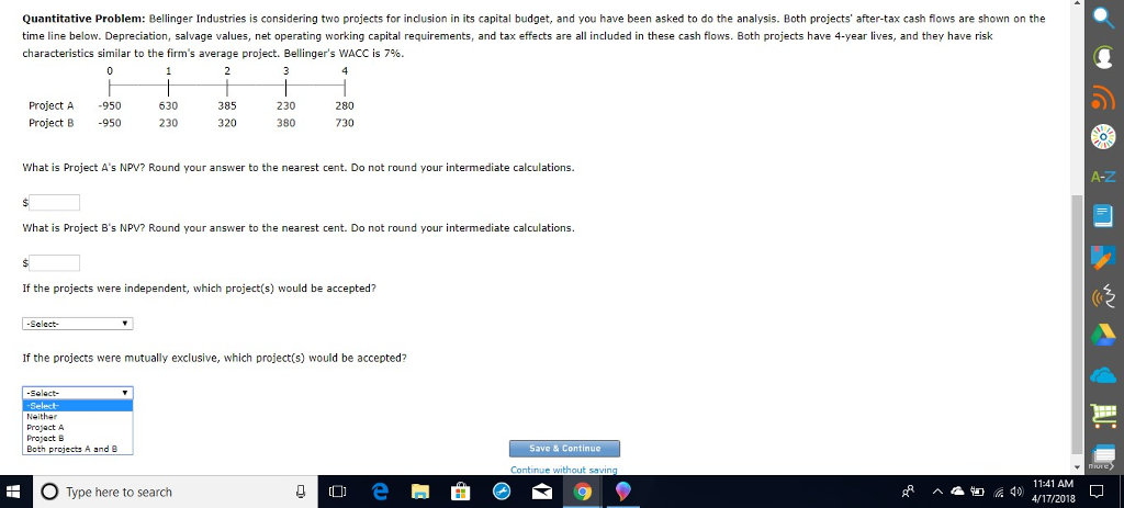 its capital budget, and you have been asked to do the analysis.