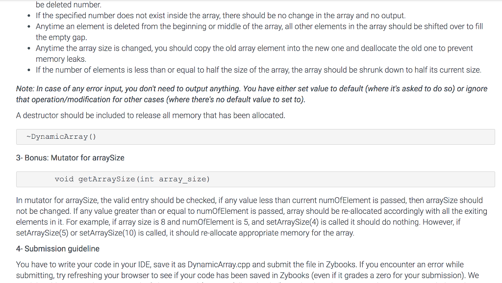 //*********** Print Function is Tested *********** DynamicArray Darr4(1); Darr4.addElement(1); Darr4.addElement(2); Darr4.addElement(3); string