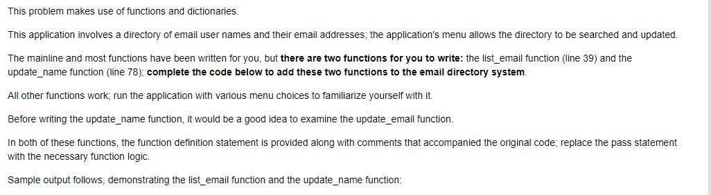 hi, in python please. I need expert to provide the answer starting