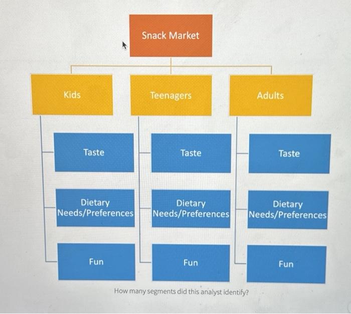  How many segments did this analyst identify? Which approach to segmentation