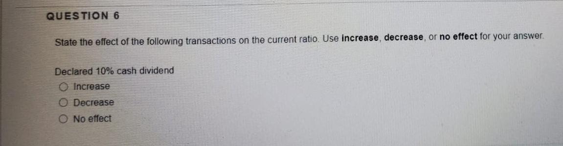 Q6 plz give correct answer in 10 mins thanks QUESTION 6