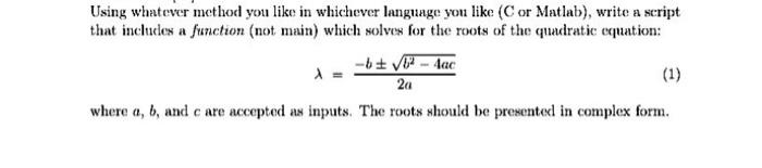  Using whatever method you like in whichever language you like (Cor