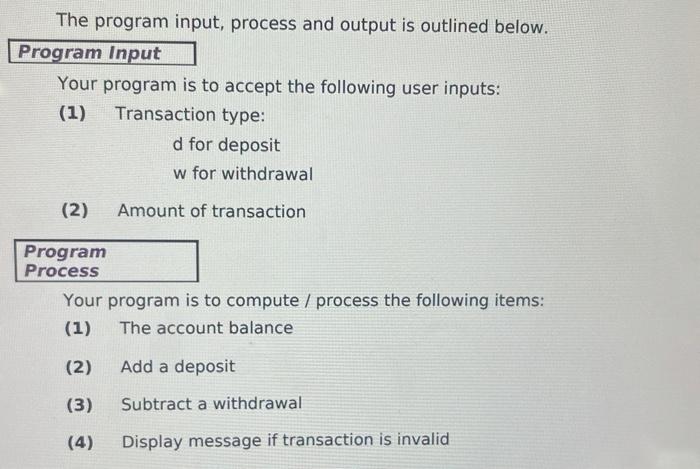To construct a class and instantiate objects. PROJECT DESCRIPTION Write a complete