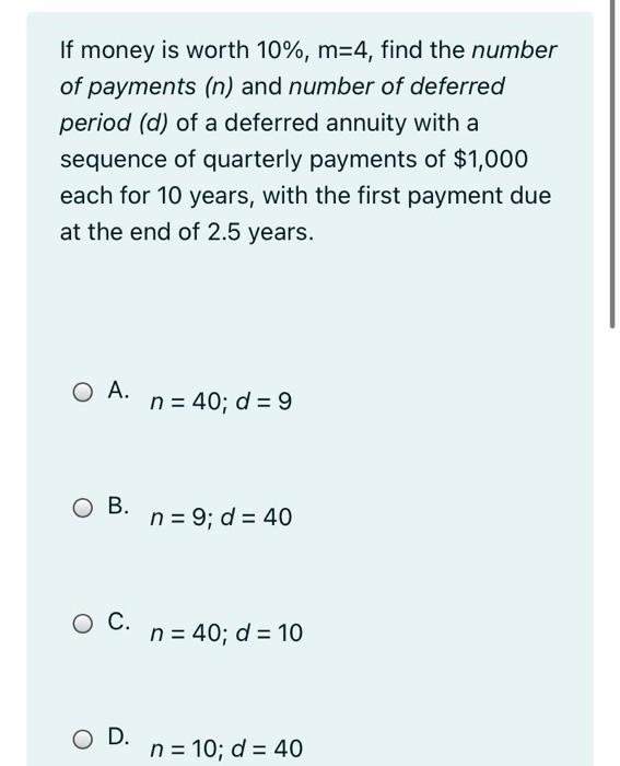 each year, Mahmood will deposit $4,200 into a savings deposit. Find the