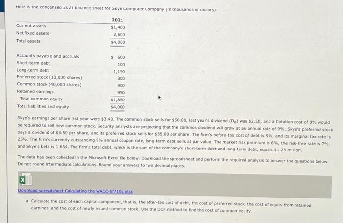  Here is the conoenseo LUL1 Dalance sneet ror skye computer company
