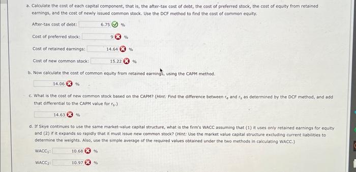 (in tnousanas or aollars): Skye's earnings per share last year were $3.40.