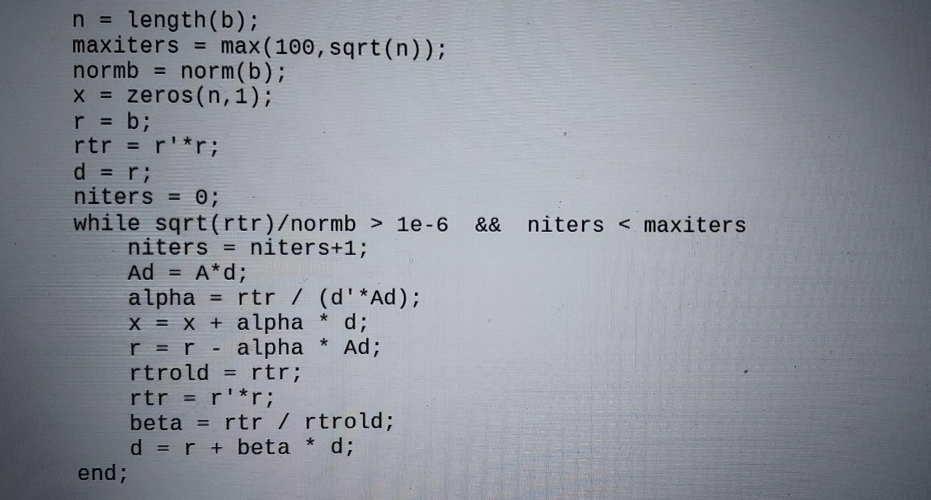 the MATLAB code given in lecture to create a matlab functions named
