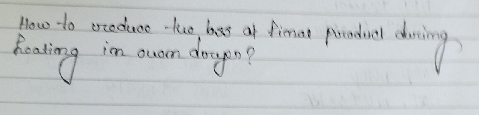 Correct solution needed here. How to reduce the bss at fimal