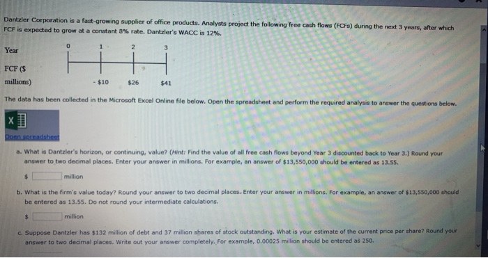 want to do G13 1 Corporate valuation 3 4 5 6 Dollars/shares