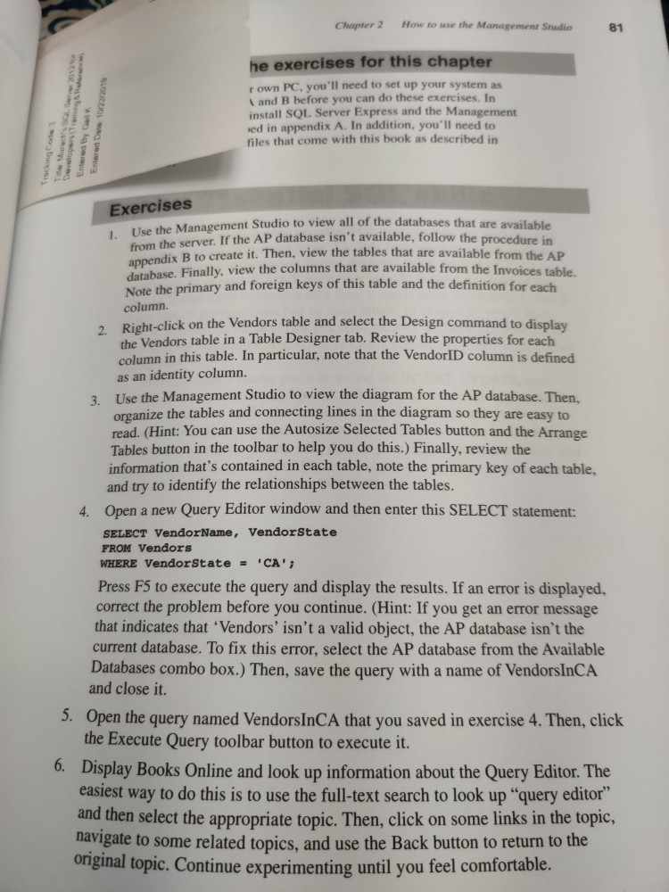 up information about the Query Editor. The easiest way to do this