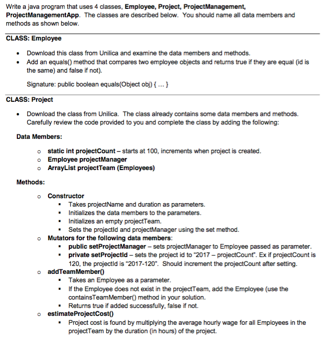  // Employee.java public class Employee { private int empId; private String