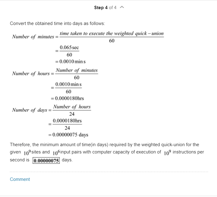 5?) when doing the union operation? Repeat exercise for weighted quick-union. Exercise