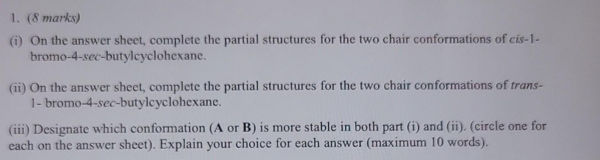  how do we know which conformation is more stable? Please explain