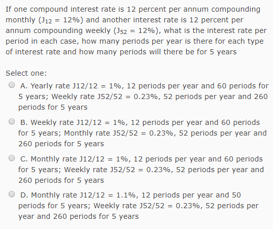 COMPOUNDED INTEREST Question 1 Question 2 Question 3 If one compound interest