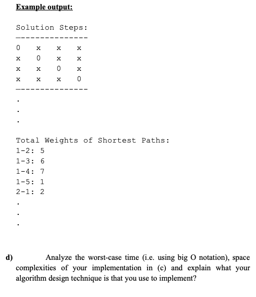 a given graph. The graph given below is a weighted, directed graph,