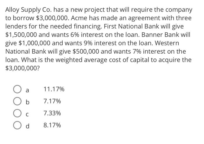  Alloy Supply Co. has a new project that will require the