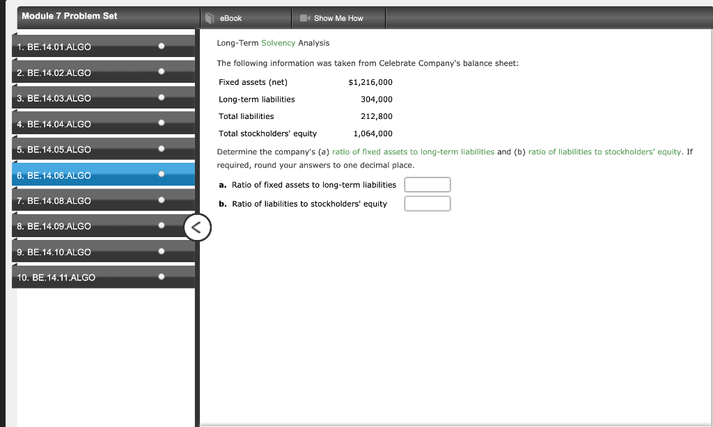 Analysis 2. BE.14.02.ALGO A company reports the following: Cost of goods sold