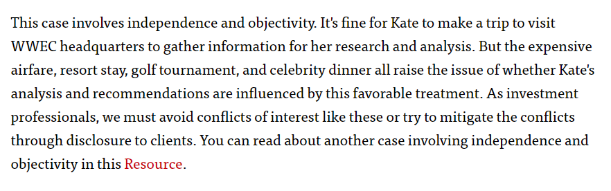 The Expense Report Transcript for Comments from Sonia Gandhi, CFA, Director, Ethics