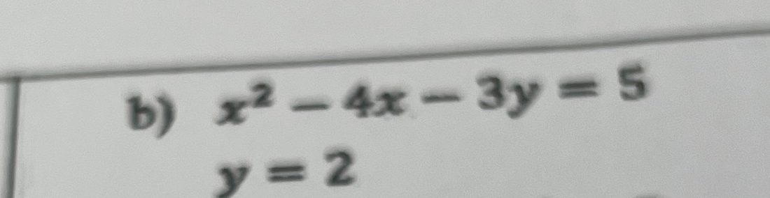  x2-4x-3y=5 y=2 