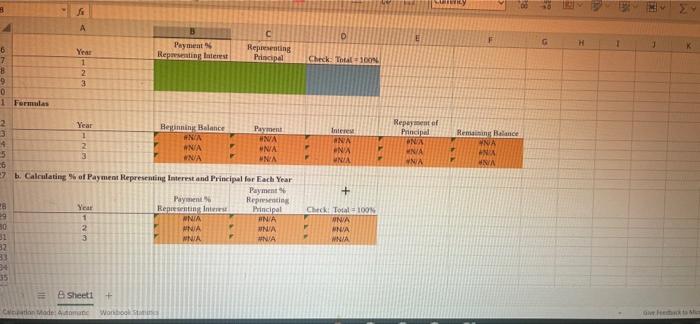 below. mun Open spreadsheet a. Complete an amortization schedule for a $35,000