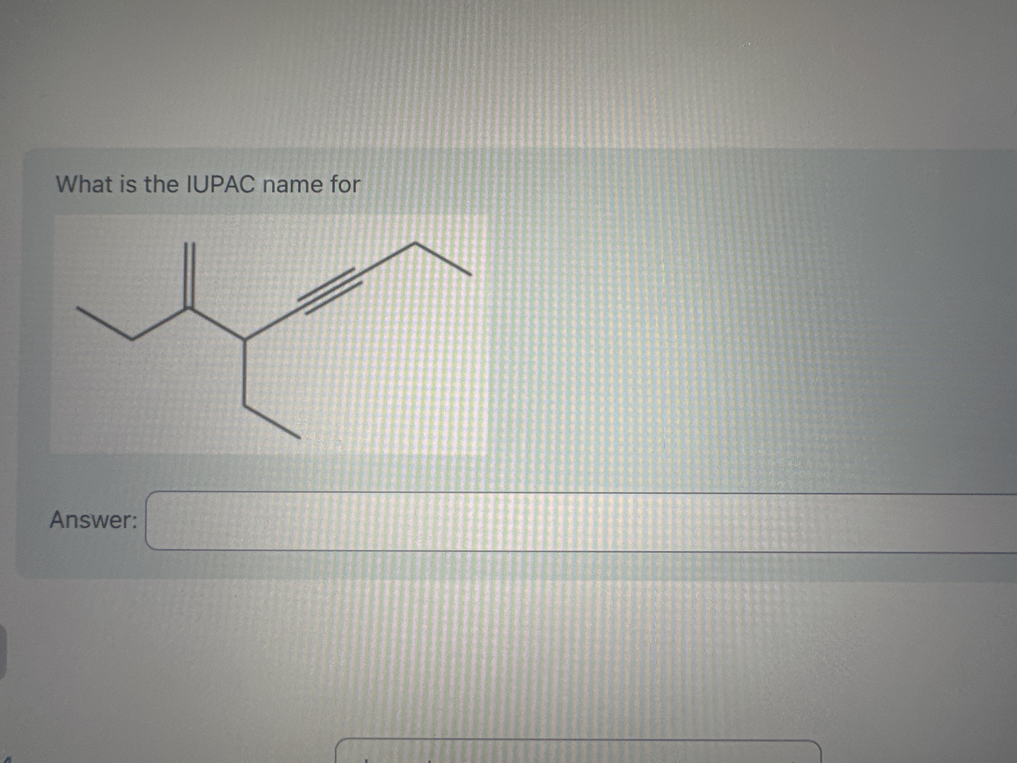  what is the iupac name for 