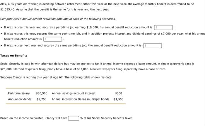 please answer asap for a thumbs up Alex, a 66 years old