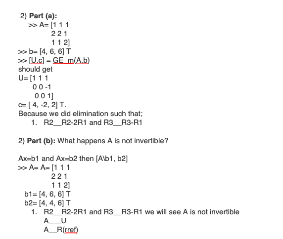 the Upper triangular matrix, we will see the pivot entry is zero.