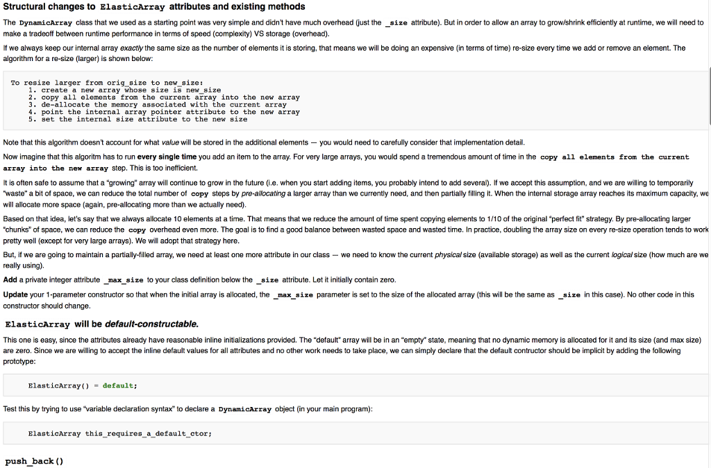 { if (size > 0) { _size = size; _array = new