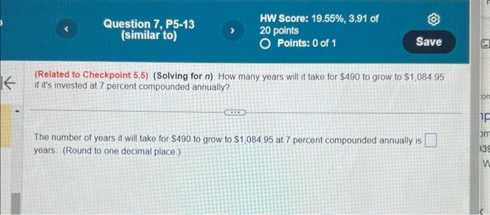  (Related to Checkpoint 5.5 ) (Solving for n ) How many